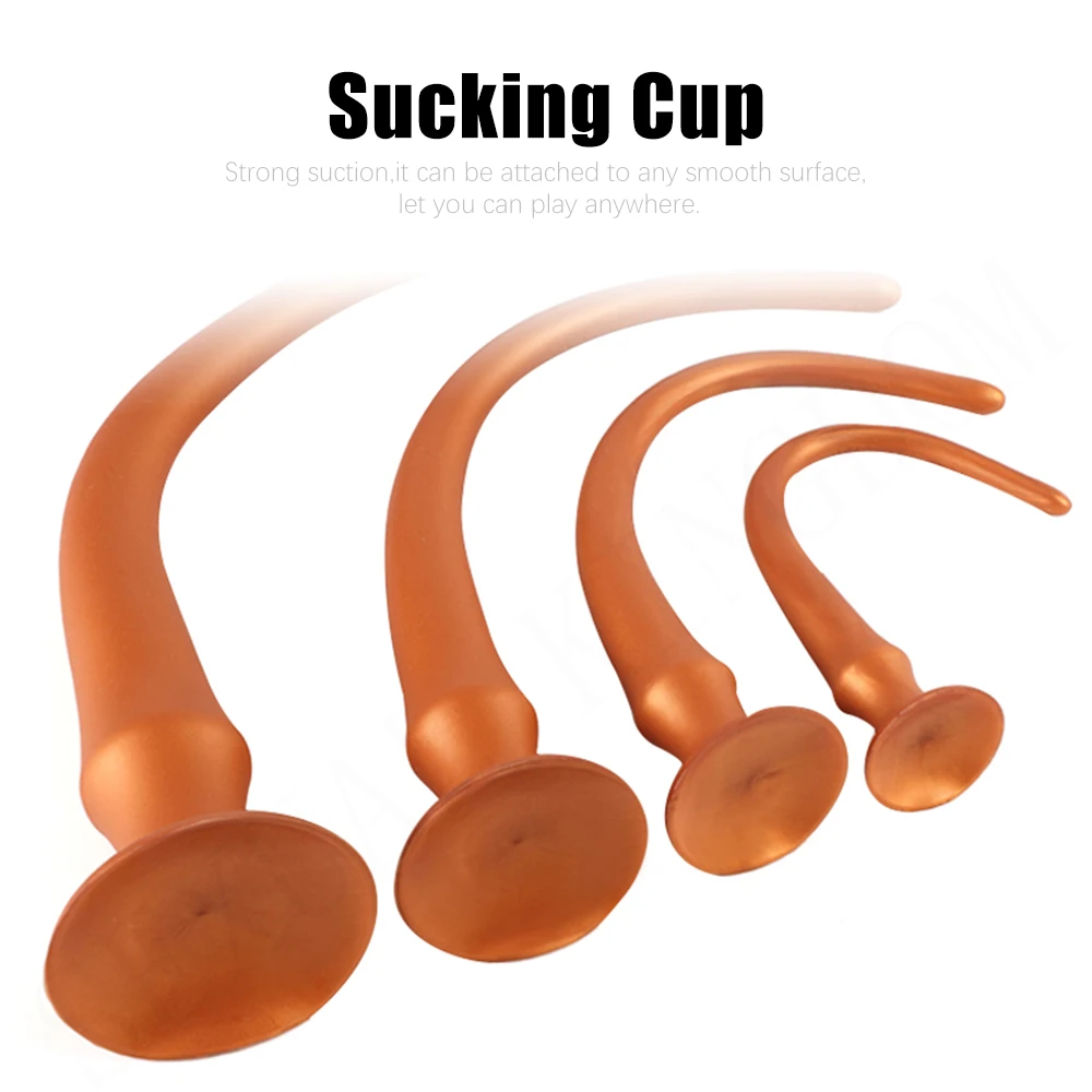 Golden Super Huge Anal Plug Powerful Suction Cup Liquid Silicone Butt Prostate Massager Dildo G-Spot Stimulator Sex Toys | Красота и