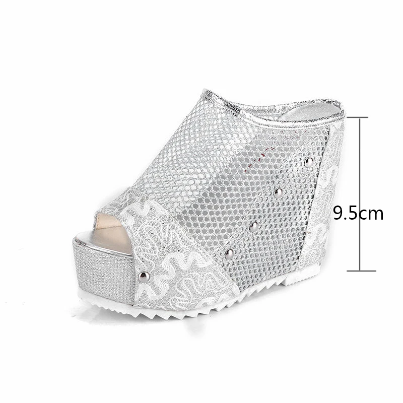 Женские шлепанцы на высокой танкетке пляжные тапочки|Тапочки| |