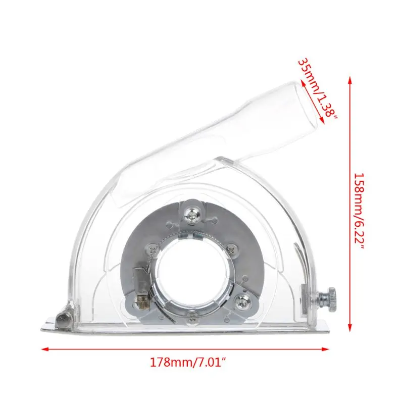 

Clear Cutting Dust Shroud Grinding Cover For Angle Grinder & 3\"/4\"/5\" Saw Blades T8WE