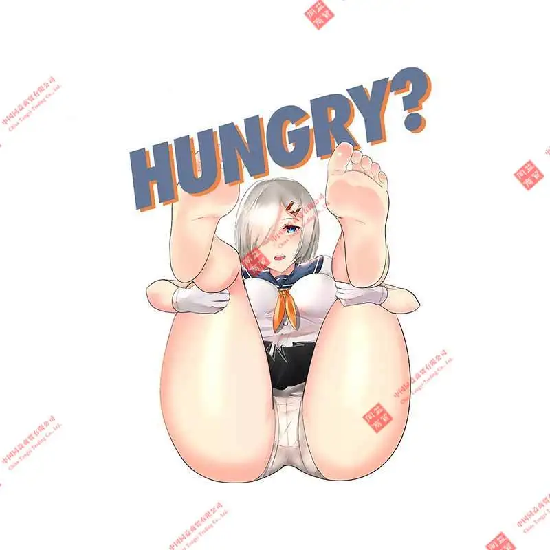 

Beautiful Car Decal Hungry Short Hair Sexy Girl Cartoon Car Stickers Personality Scratch-proof Window Decal Decoration