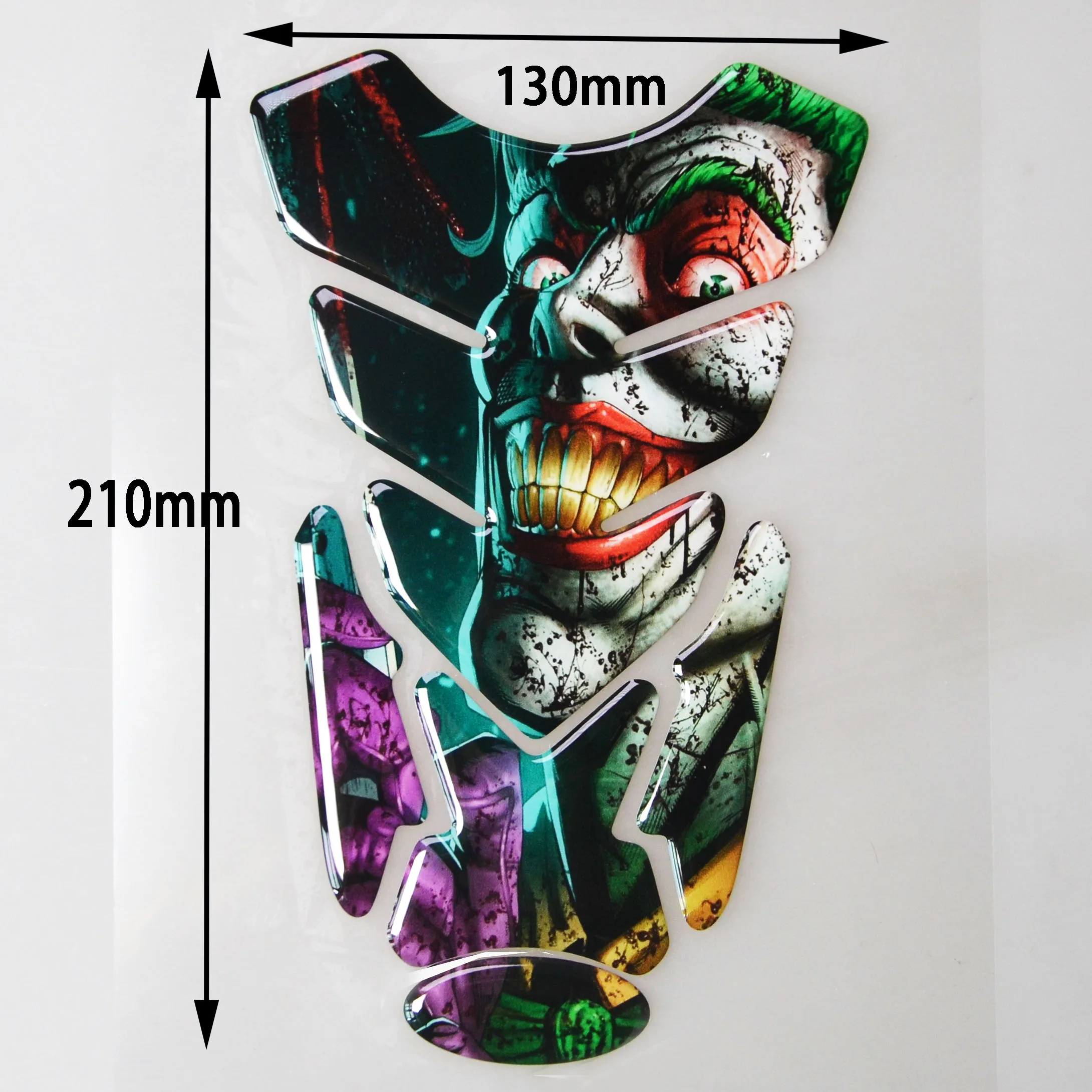 

Recrist Motorcycle Reflective Sticker Real carbon 8" Gas Tank Protector Decals Tank Pad for GSXR CBR NINJA MT-10 free keychain