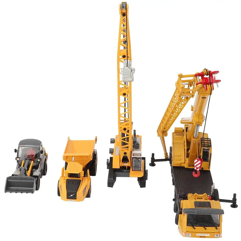 4 шт./компл. грузовик экскаватор литой металл модель строительная машина игрушки