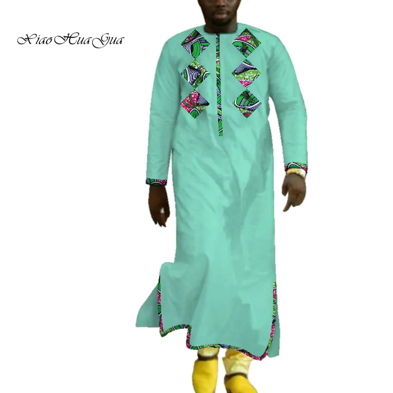 Мужская Африка длинный халат Дашики платье традиционная африканская одежда с