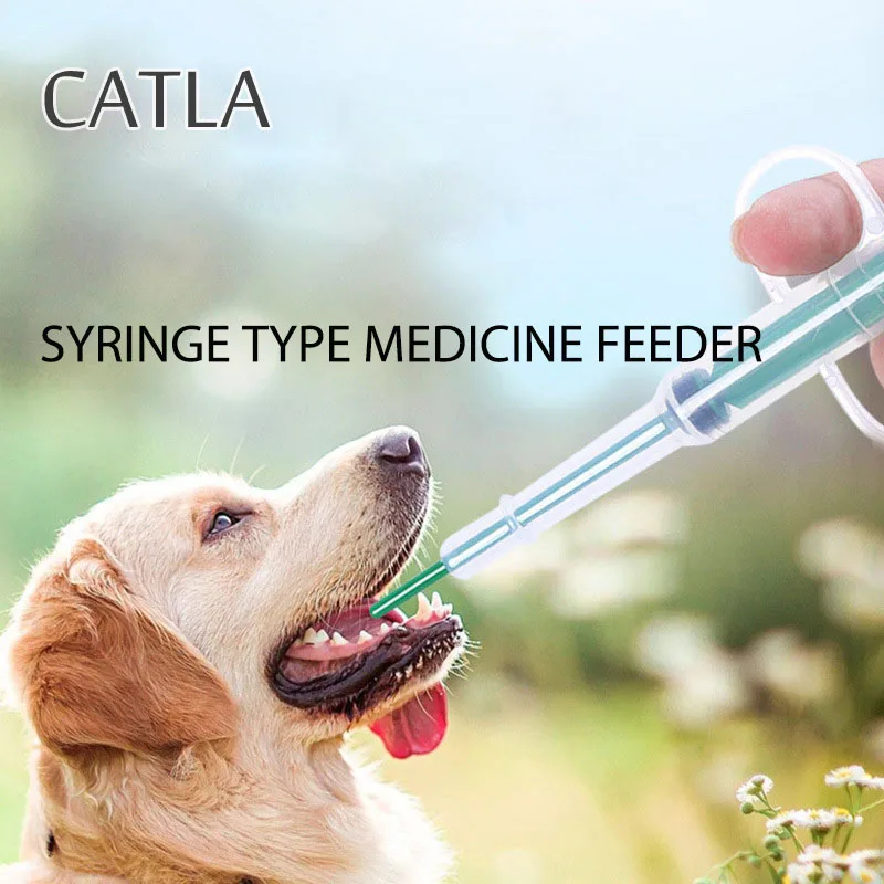 

CATLA 1 шт. шприц для лекарств для домашних животных, собака, кошка, таблетка, пистолет для таблеток, пистолет-дозатор, медицинский водяной моло...