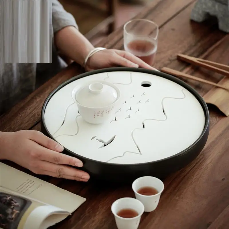 Bandeja Para Servir Board Chinese Sunum Tepsi Te Chino Accessories Set Ceremony Holder Serving Kung Fu Gongfu Tea Tray | Дом и сад