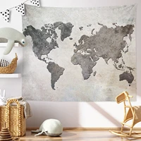 antique pirate treasure world map living room decoration wall hanging eco friendly cloth bedroom bedside decorative tapestry