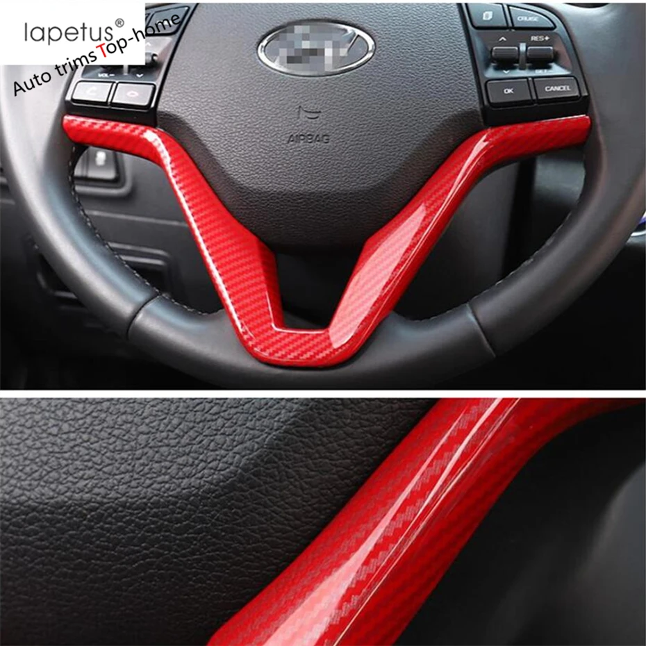 Обложка для рулевого колеса Yimaautotrims обшивка Hyundai Tucson 2016 2020 внутренние молдинги