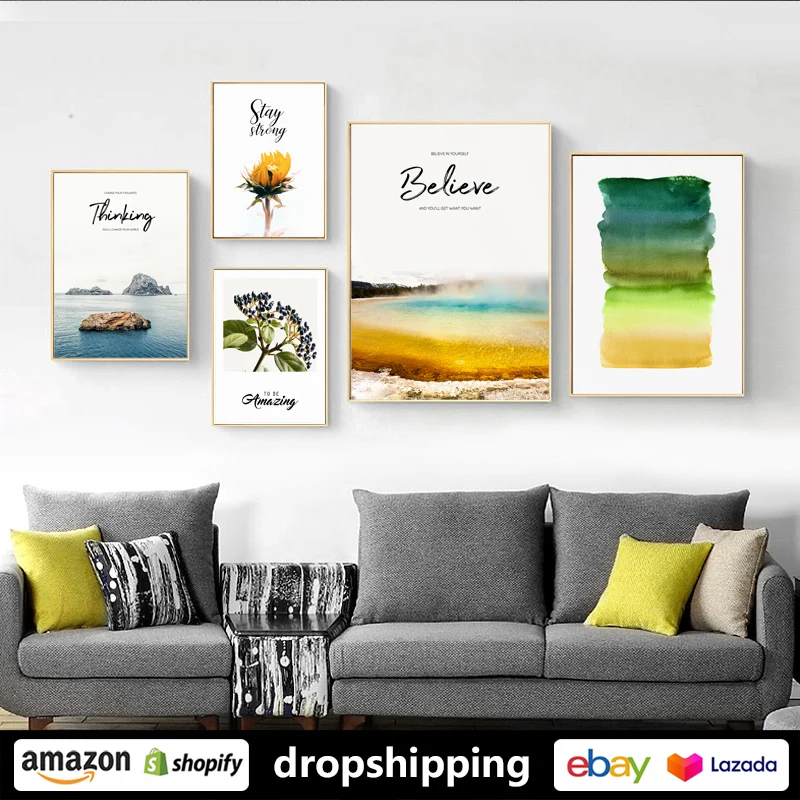 Художественная зона современная жизнь абстрактный пейзаж Скандинавская