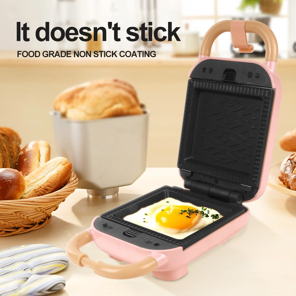 

Sandwich Maker Electric Non-stick Waffle Maker Breakfast Toaster Machine for Home Light Food Waffle Maker Heating Toast Toaster