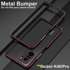 for xiaomi redmi k40 pro case original aluminum bumper case redmi k40 camera protector for xiaomi poco f3 case metal frame cover free global shipping