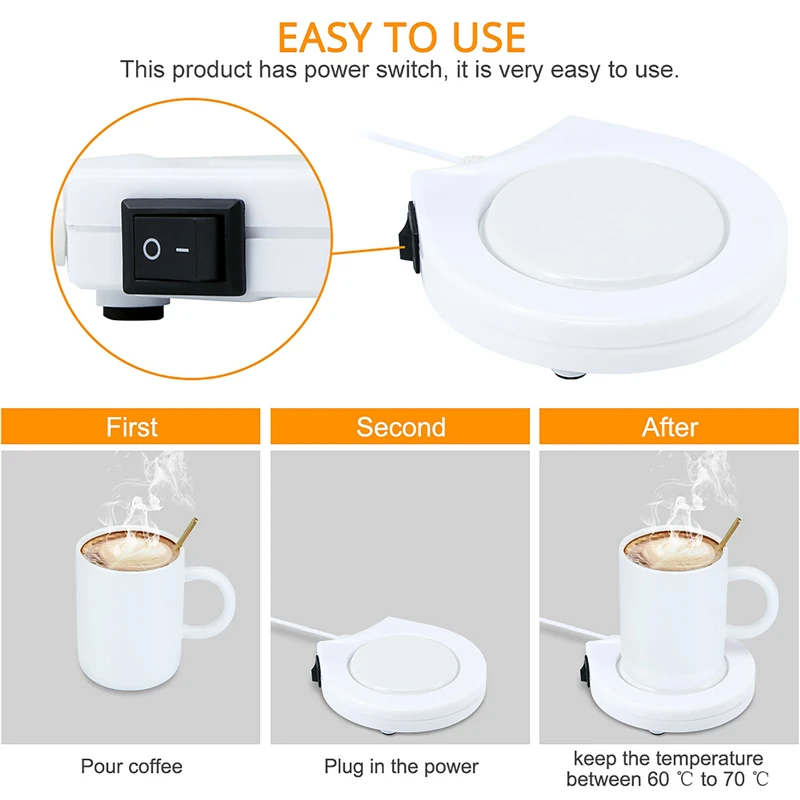 Электрический подогреватель для чашки USB-грелка кофе молока чая простая