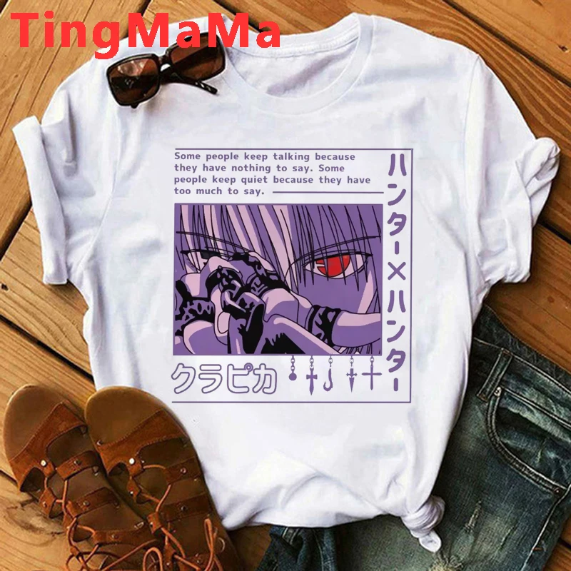Футболка мужская с японским аниме Hunter X Hisoka милый мультяшный летний топ
