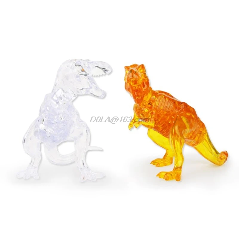 50 шт./компл. 3D Кристалл Головоломка динозавр головоломка модель здания DIY игра