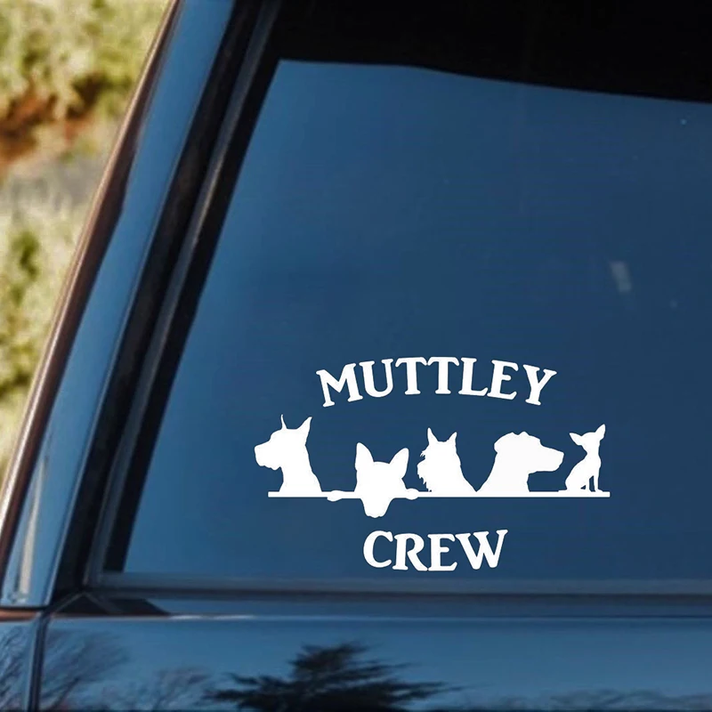 Mutt Crew Great Dane Йоркширский терьер Лабрадор Чихуахуа наклейка с собакой милые и