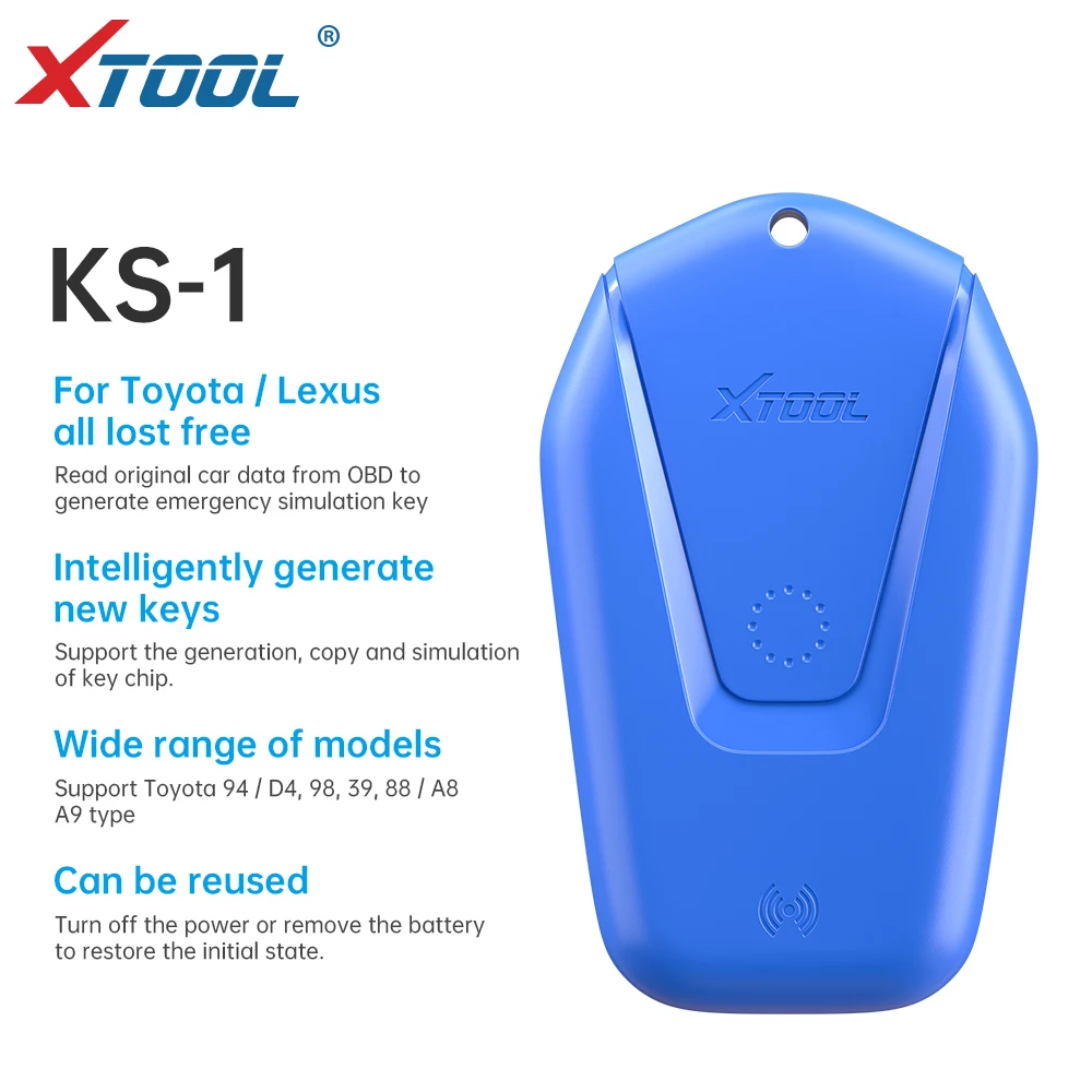 

XTOOL KS-1 для Toyota Lexus всех ключей, потерянных эмулятор для Toyota смарт-ключ 94/D4/98/39/88/A8/A9 ключевой программист для X100 PAD3