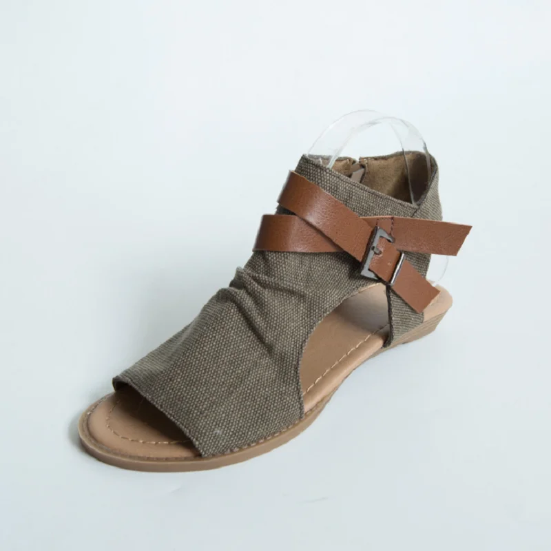 Сандалии гладиаторы женские кожаные шлепанцы плоская подошва летняя обувь T69