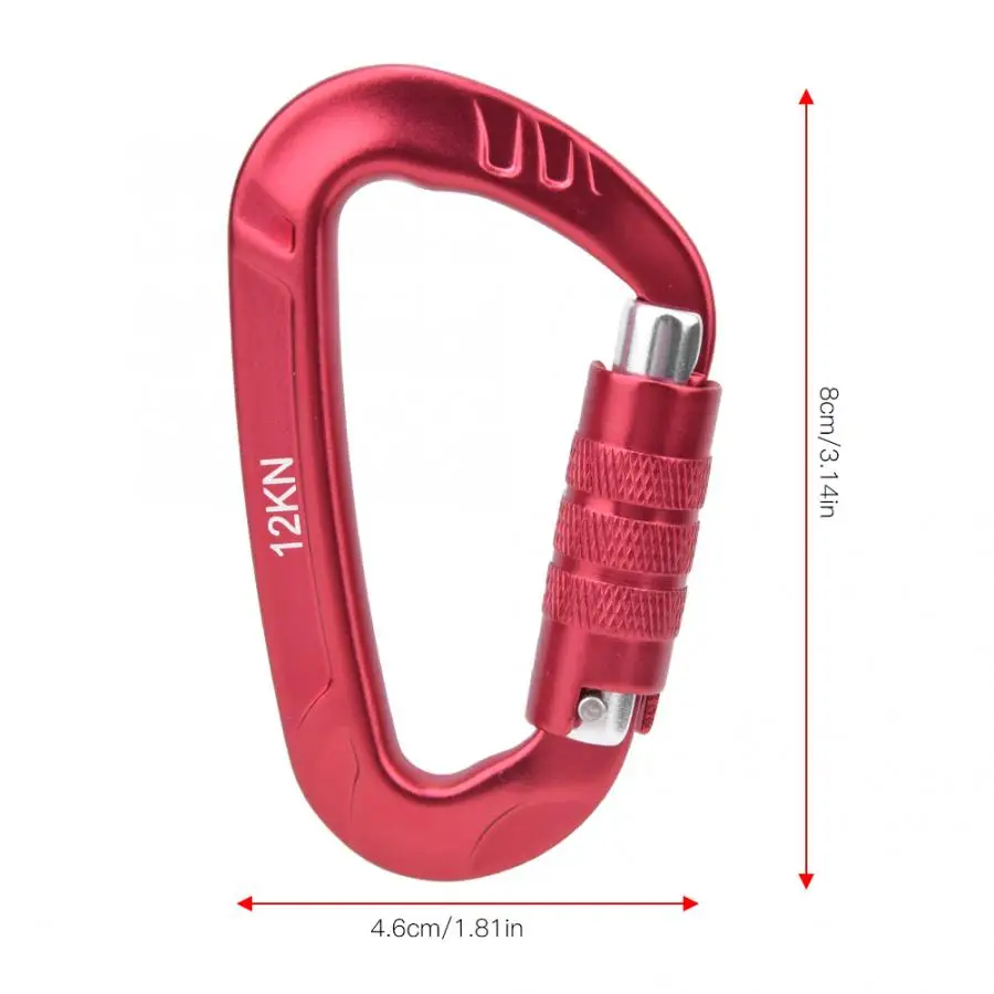 Практичный 7075 аэрокосмический алюминий 12KN d образный автоматический замок