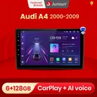 Junsun V1pro AI Voice 2din магнитола андроид for Audi A4 2000-2009 Seat Exeo автомагнитола Аудио для авто GPS Track Carplay 2din dvd