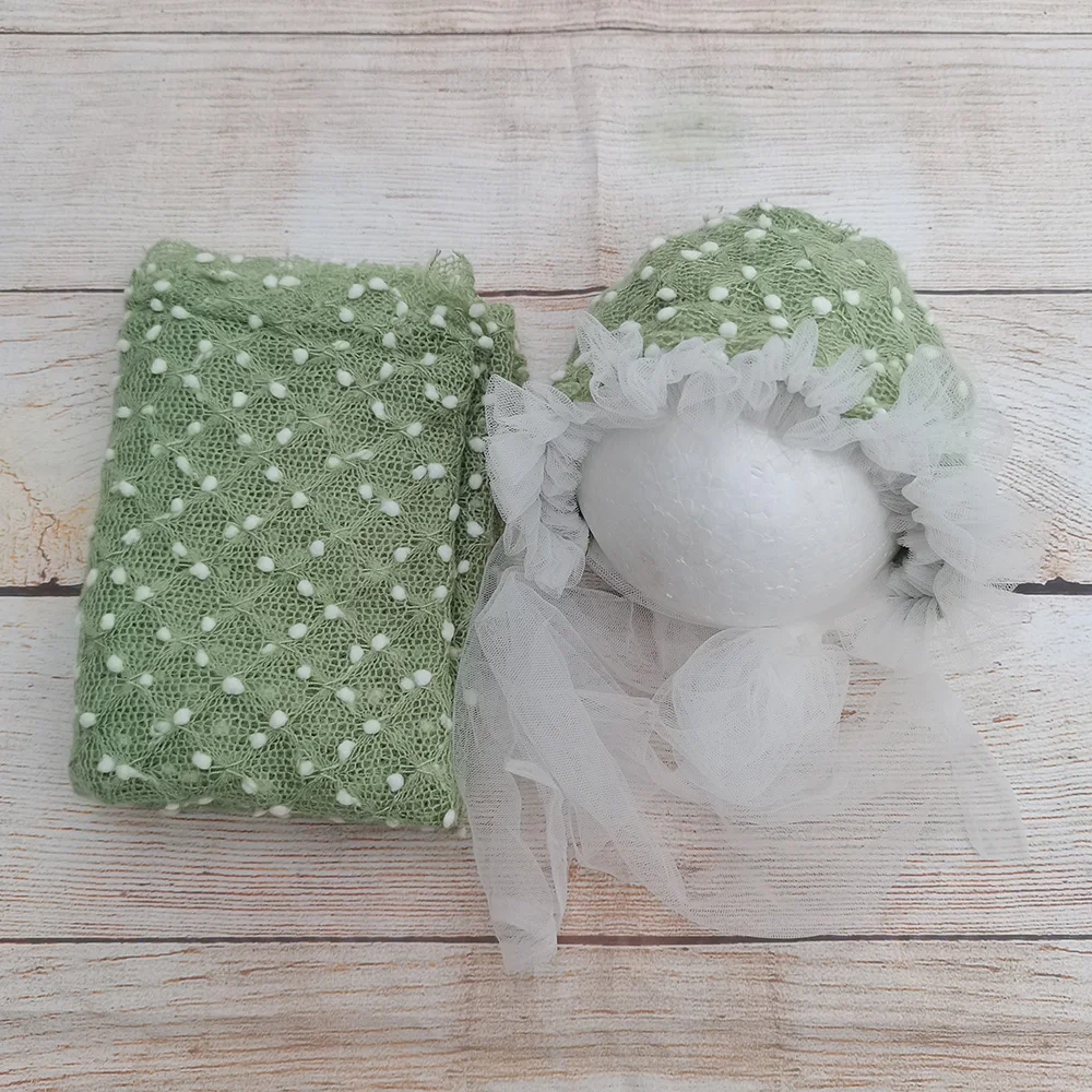Don&Judy Soft Baby Photo Shoot Props Newborn Boys Girls Photography Swaddle Blanket Little Infant Bobble Picture Accessories