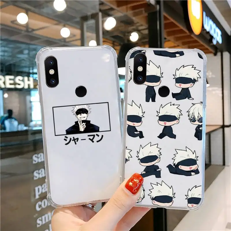 

Jujutsu Kaisen Phone Case Transparent For Xiaomi CC 9 11 MAX3 Mix3 MIX2 6X 8 5x 10S 11 10 X SE lite Pro