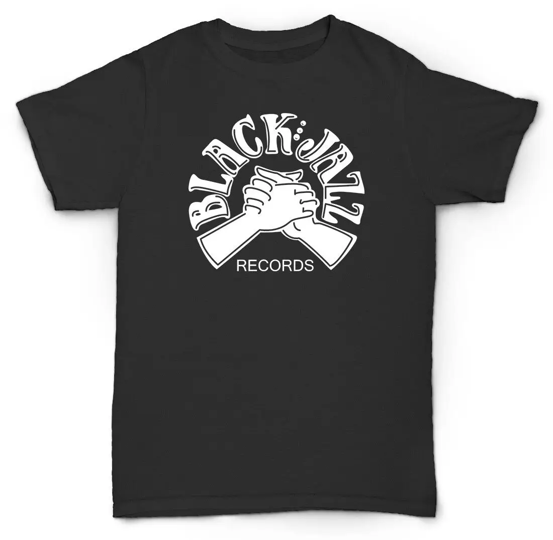 Черная футболка JAZZ RECORDS в винтажном стиле|Мужские футболки| |