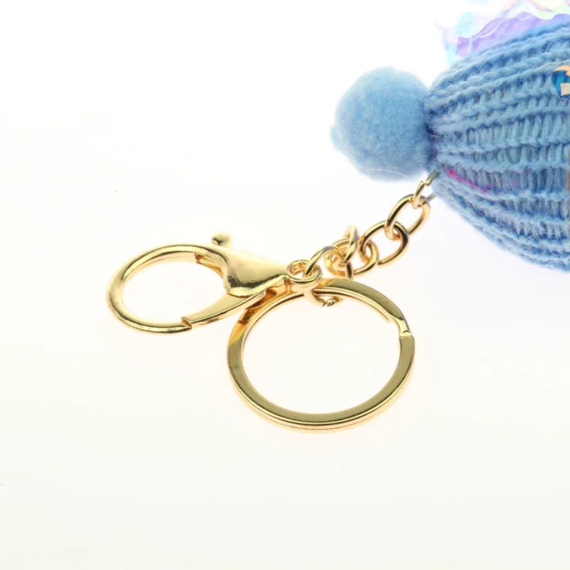 Плюшевые брелки Спящая кукла цветок помпон кролик мех мяч брелок пушистый