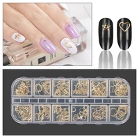 200 pcs nail art alloy decorative accessories metal love drop triangle cross diy nail accessories