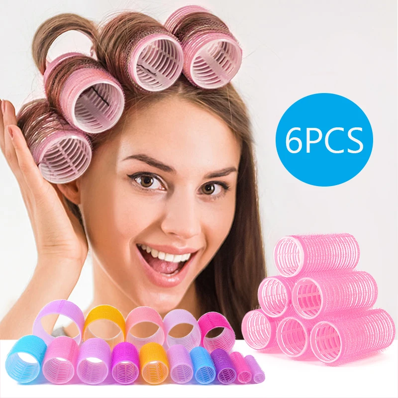 Hairdressing Home Use DIY Magic Large Self-Adhesive Hair Rollers Styling Roller Roll Curler Beauty Tool first class mount oca self adhesive polarizer soft silicone roller film self adhesive roller for iphone ipad samsung tools