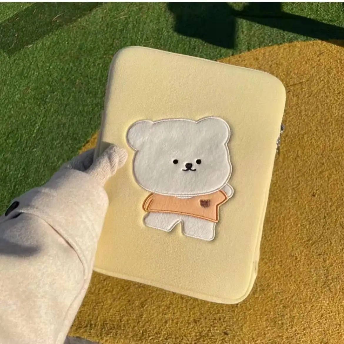 Новинка чехол для ноутбука Ins Yellow Bear Mac Ipad Air 4 Pro 9 7 10 8 корейская мода планшета 11 13 3 15