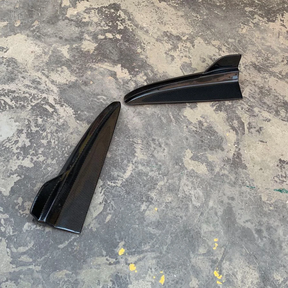 Боковой разветвитель заднего бампера из углеродного волокна фартуки для Benz W205 S205