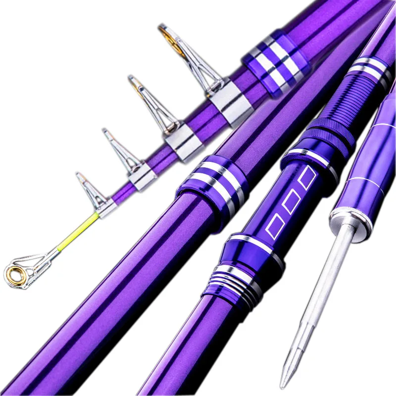 

3pcs Portable Sea Fishing Rod Pole Carbon Fiber 2.1/2.4/2.7/3.0/3.6m Telescopic Spinning Reel Fish Tackle EDF88