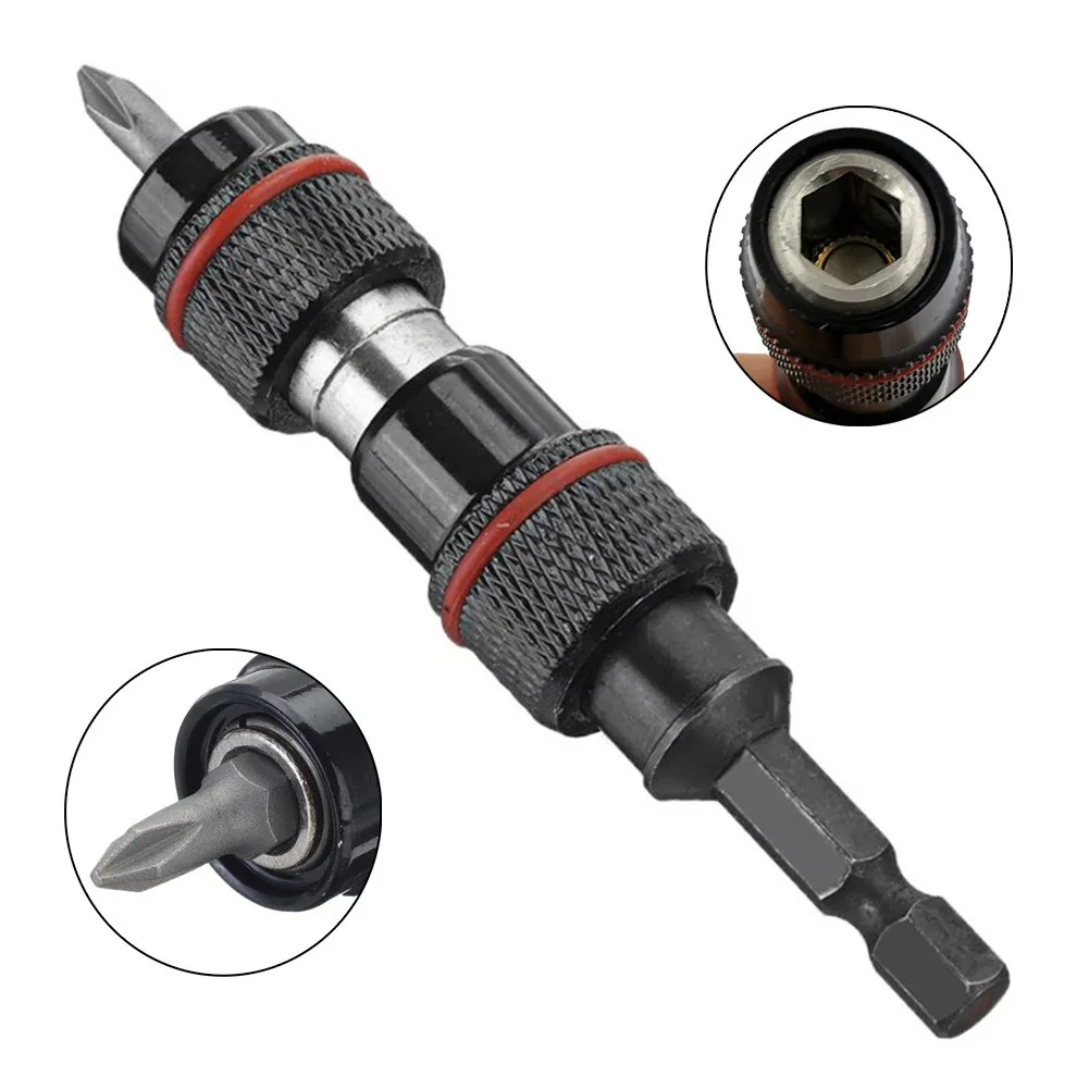 

Steel Impact Magnetic Pivoting Bit Tip Holder Screw Drill Quick Change Locking Bit Electromagnetic Screw Drill Bit Tool