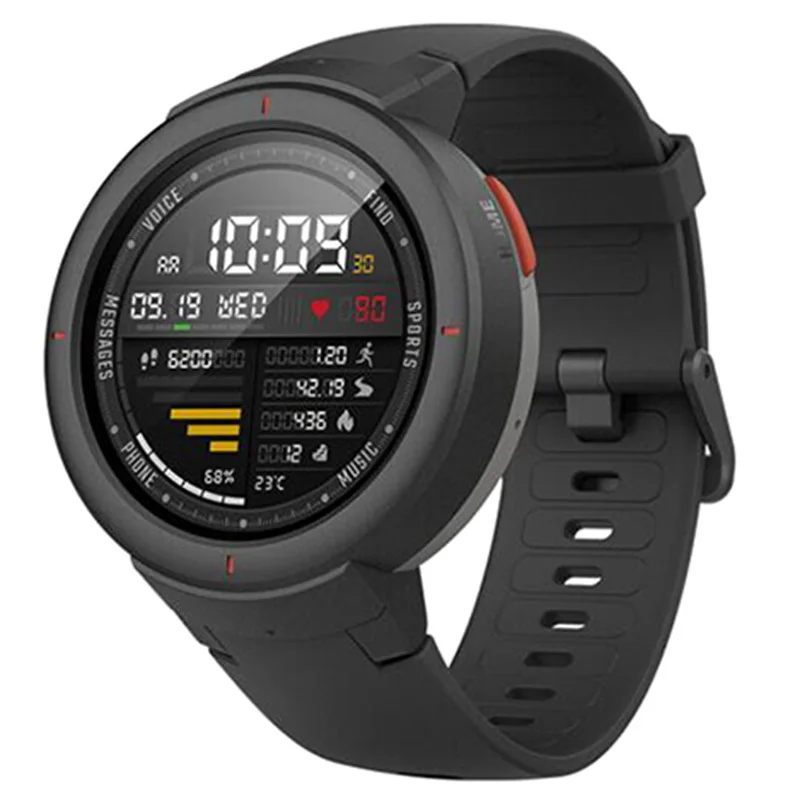 CARBON GRAY Глобальная версия Xiao mi Amazfit Verge 3 Gps Смарт-часы Ip68 Amoled экран ответ на звонки умные часы Мульти Спорт для mi 8 mi 9 - Цвет: CARBON GRAY