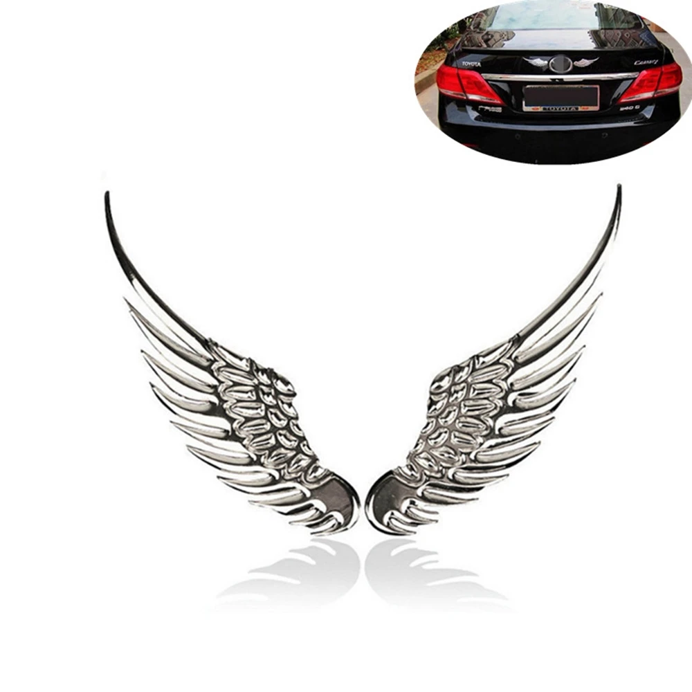 Крутой металлический автомобильный 3D стикер в форме крыла для Toyota Highlander BMW HONDA VW