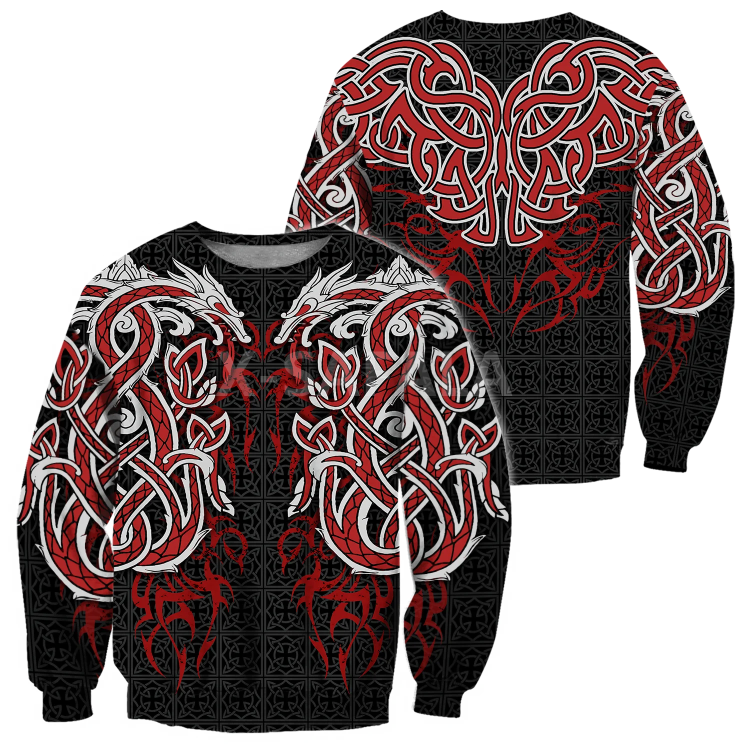 

Beautiful Dragon Viking Tattoo 3D Print Spring Autumn Hoodie Man Women Harajuku Outwear Zipper Pullover Sweatshirt Casual Unisex