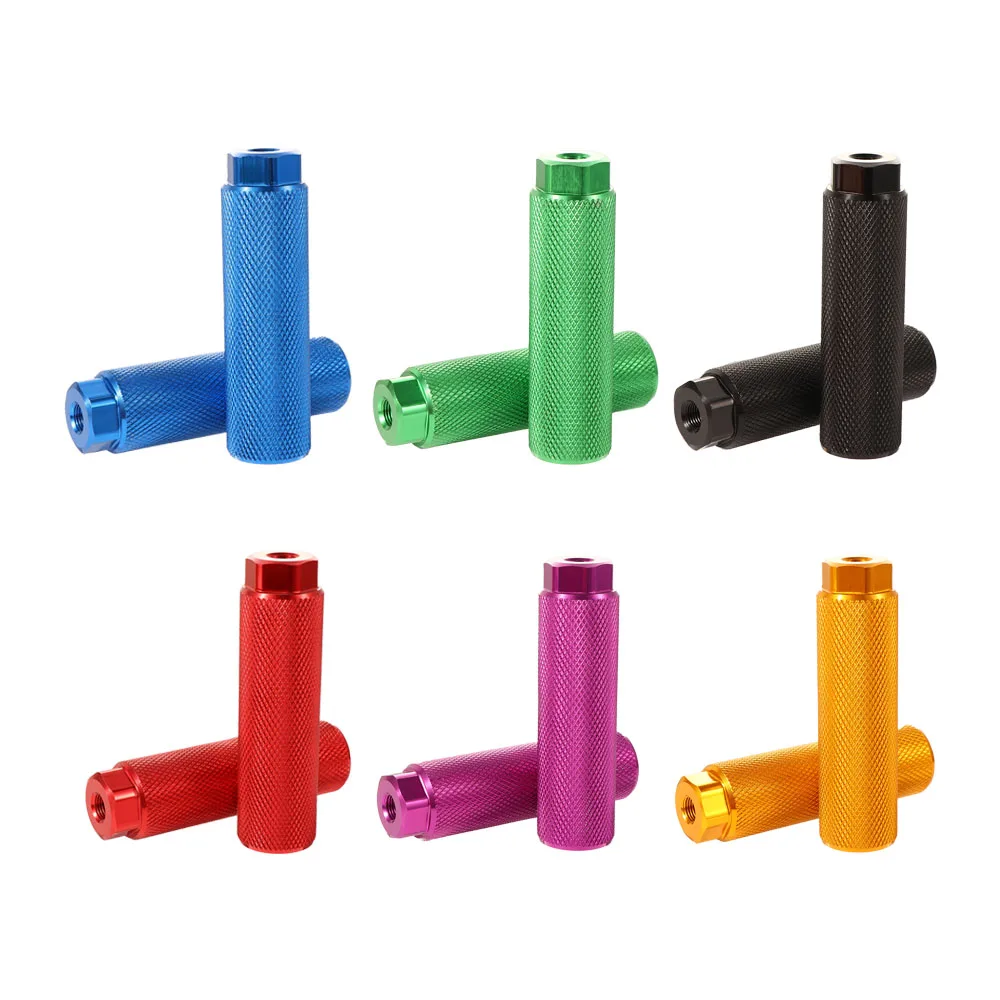 

Bike Pegs Aluminum Alloy Anti-Skid Lead Foot Bicycle Pegs BMX Pegs for Mountain Bike Cycling Rear Stunt Pegs Fit 3/8 inch Axles