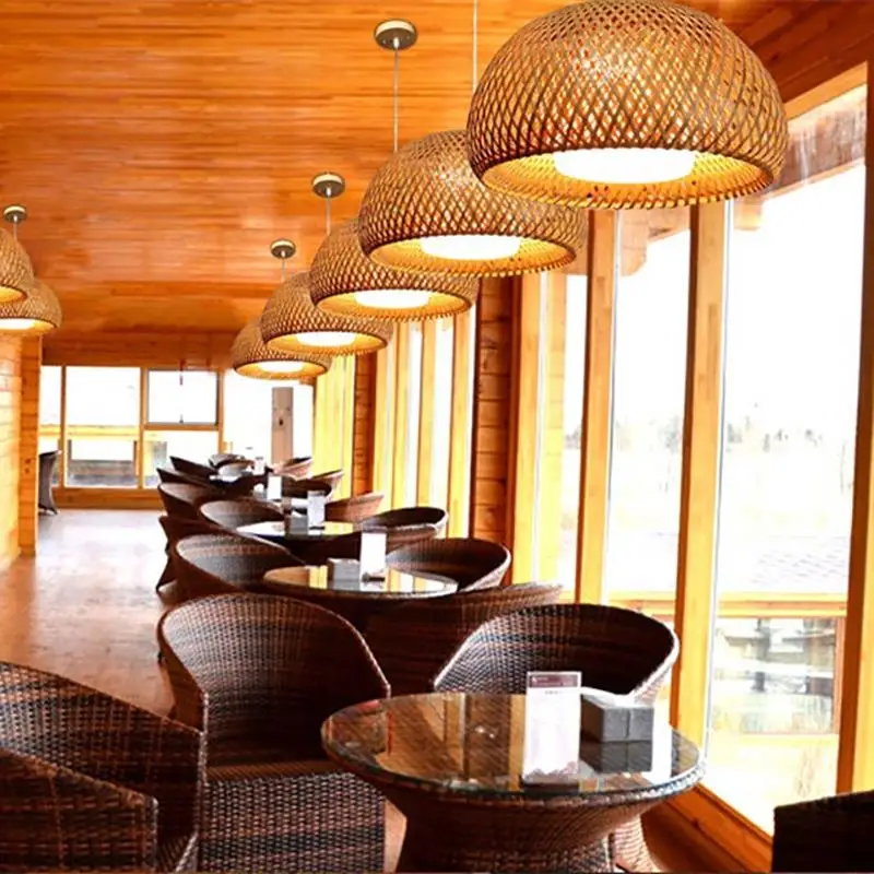 LemonBest китайское освещение ротанговая лампа ручной работы бамбуковая люстра