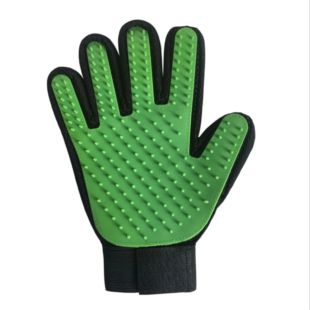 Высококачественная Массажная перчатка для чистки домашних животных щетка