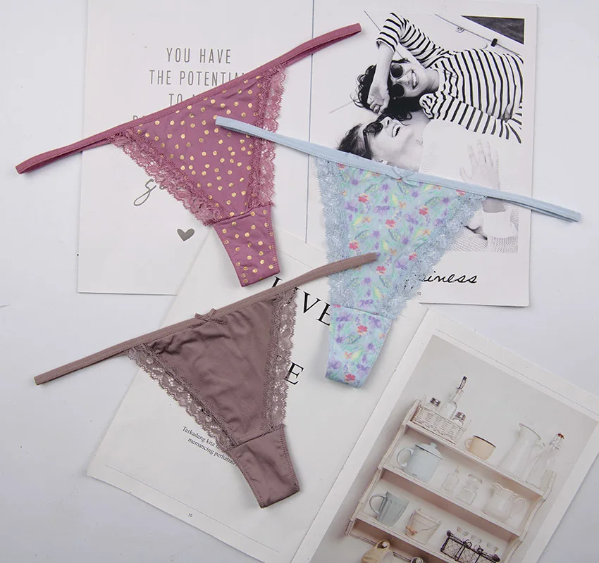 1 шт. женские кружевные Трусы стринги|Женские трусики| |