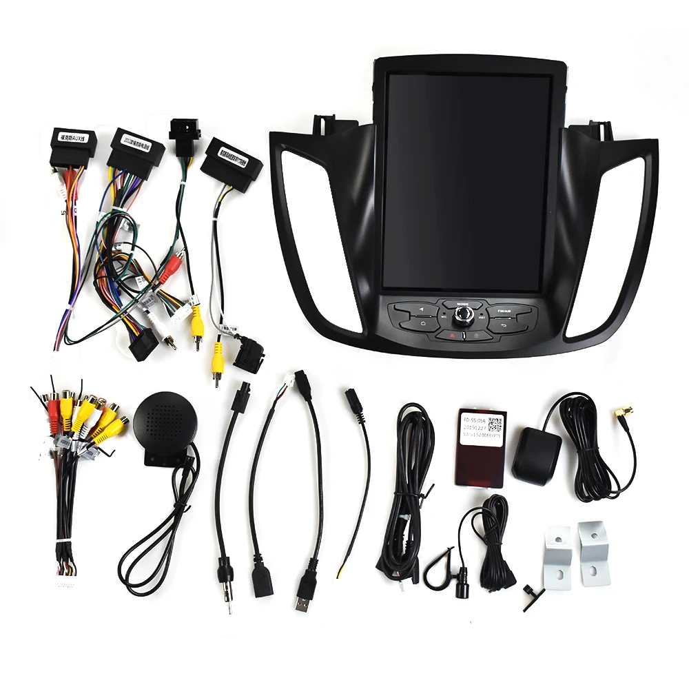 Тесла стиль вертикальный экран автомобиля GPS навигация для-Ford kuga 2013-2018