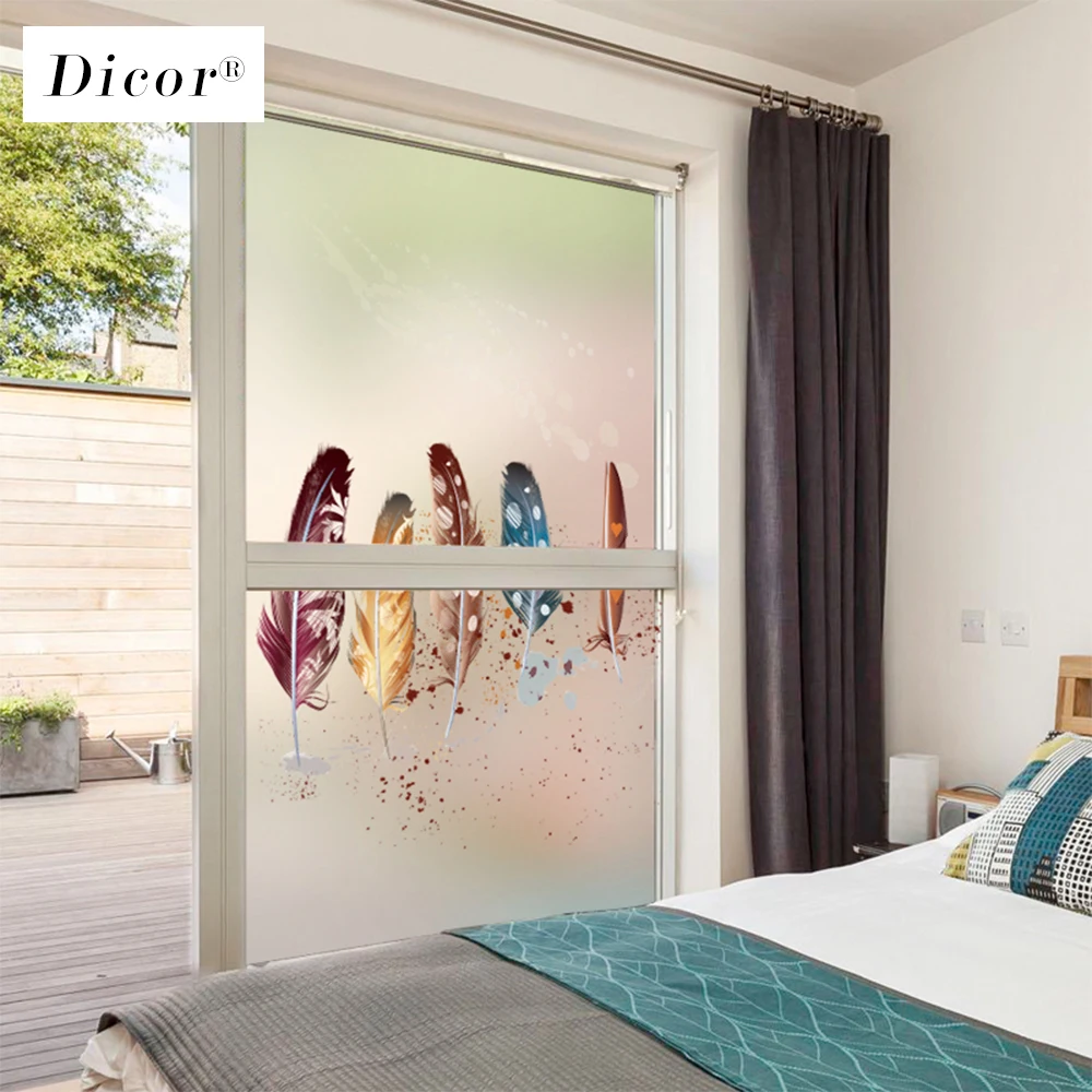 Статического цепляться витражная плёнка на стекла окна матовые непрозрачные