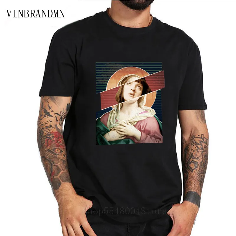 

Мужская футболка в стиле Харадзюку, футболки с изображением девы Марии, смешанной мультипликационной фантастики, мии, Уоллес, мужские летни...