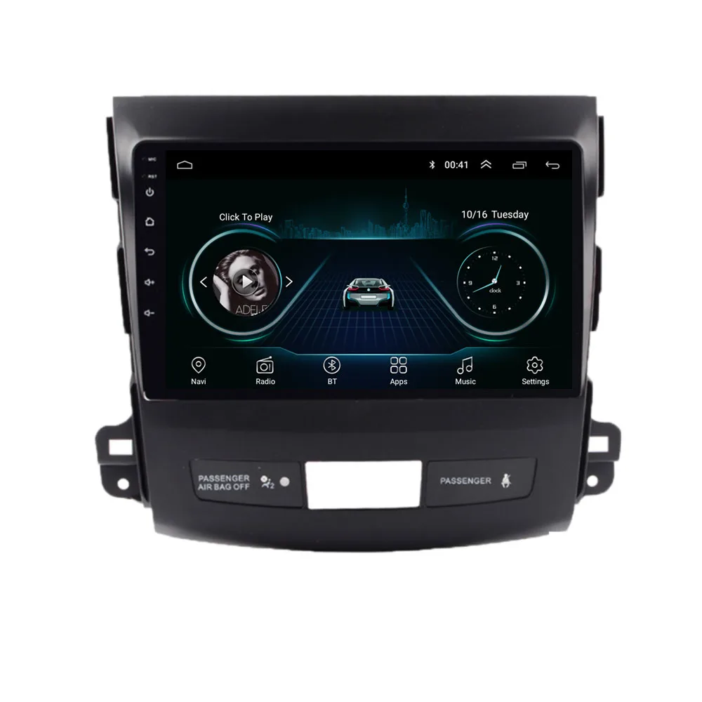 Мультимедийный проигрыватель для Mitsubishi Outlander XL 2005 2014 Citroen C Crosser Android 10 1 стерео DVD