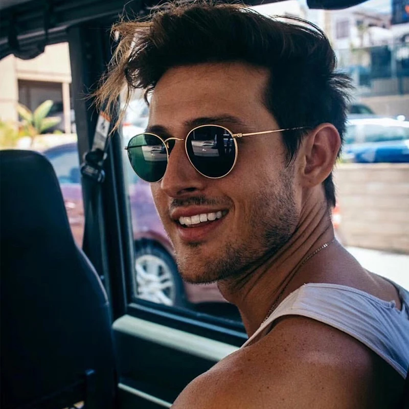 Бренд Desgin Ретро Овальные Солнцезащитные очки женские/мужские пилот винтажные