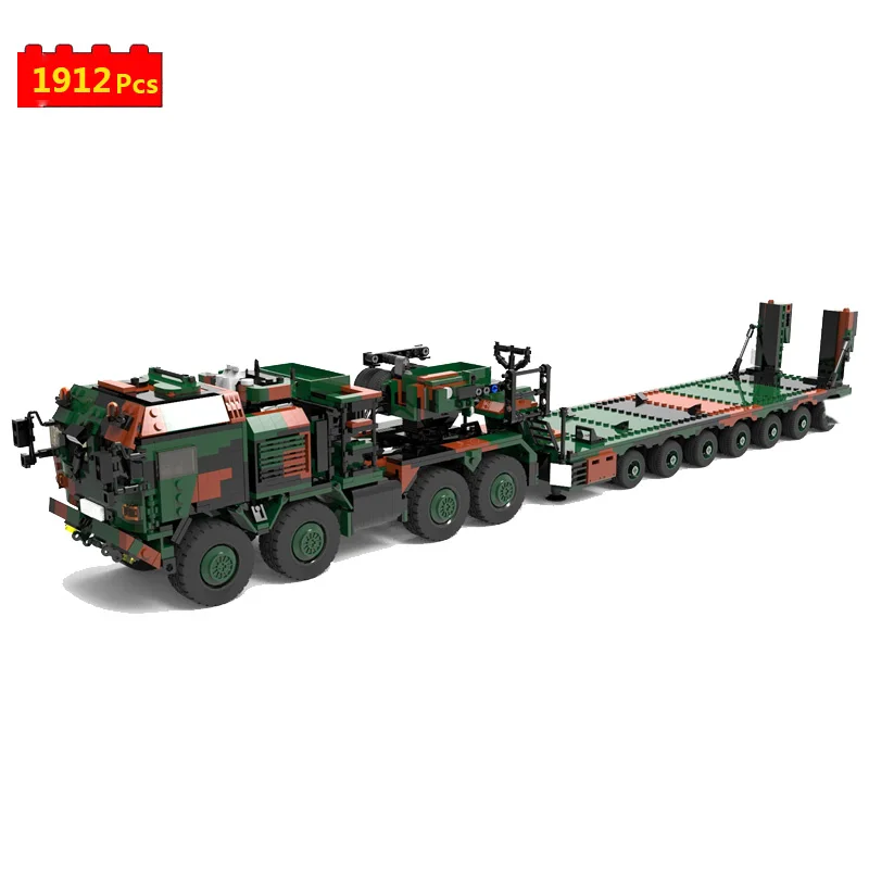 

Военная серия, мировая война 8 × 8, немецкий тонкий трактор, грузовик, модель «сделай сам», строительные блоки, кирпичи, игрушки, подарки