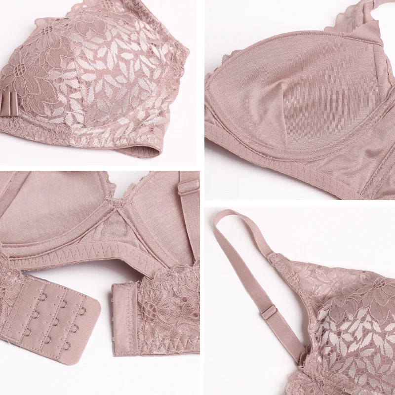 Комплект женского кружевного нижнего белья из 100% шелка | Женская одежда