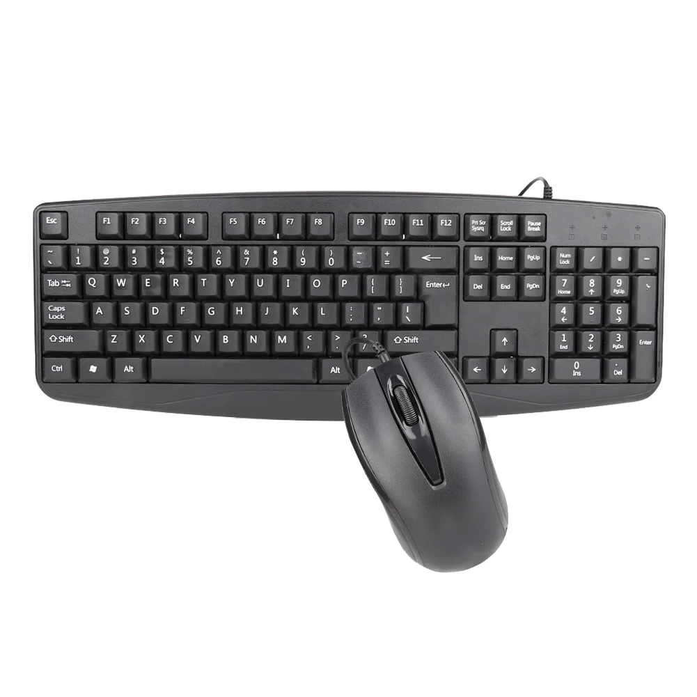 

JK-7900 Wired Business Office 104 keys Keyboard & 3 keys Mouse Set