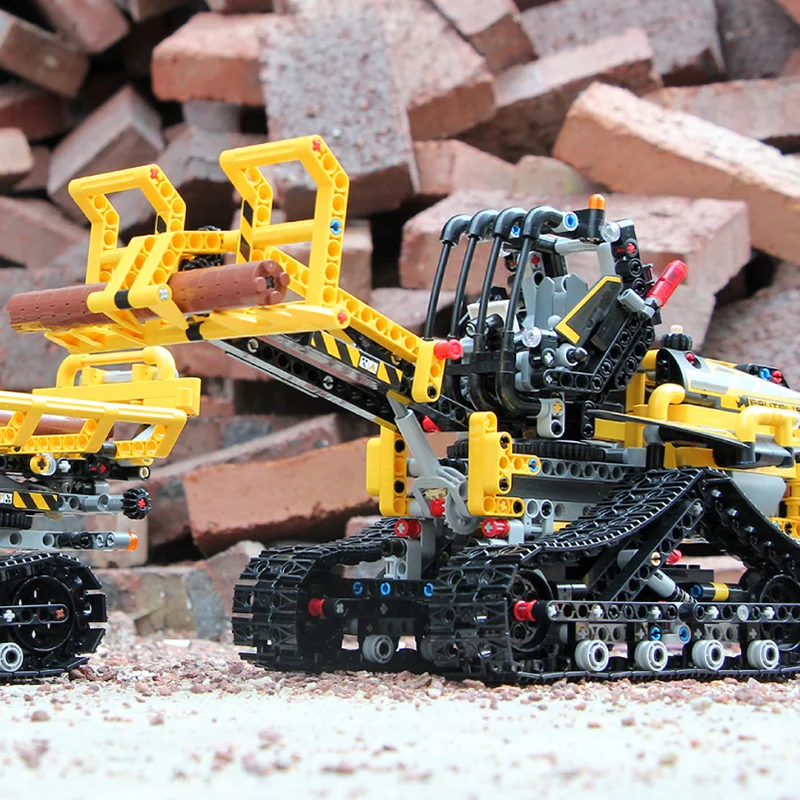Mold King MOC электрическая серия моторизованный гусеничный погрузчик