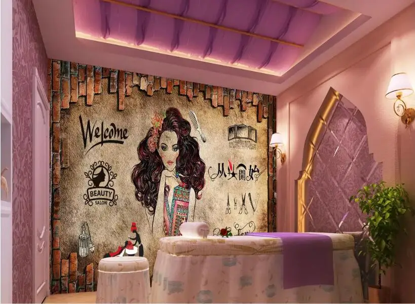 3d обои для салона красоты | Обустройство дома