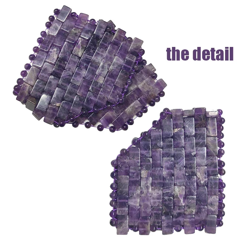 Натуральный Аметист Джейд глаз маска для лица ролик гуаша каменная доска из